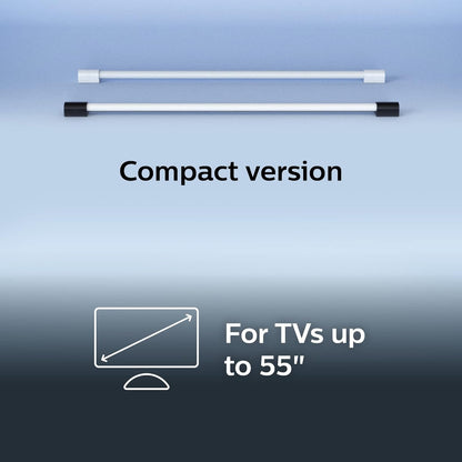 Philips HUE White & Color Ambiance Play Gradient Light Tube Compact, Color Changing, Bluetooth & Zigbee Compatible, Voice Activated with Alexa, HomeKit & Google Assistant, Music Sync, Black