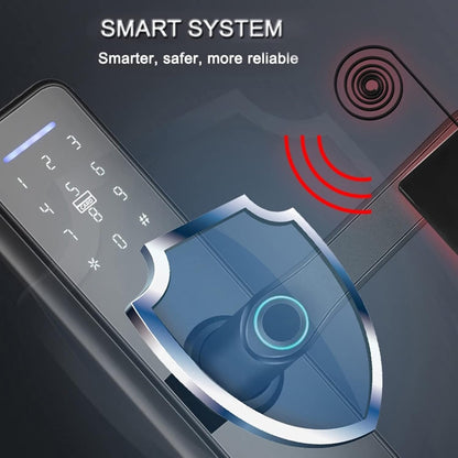 Smart Wifi Electronic Lock, Waterproof Touch Screen Smart Lock, Fingerprint/Password/WIFI/IC Card with Mechanical Key