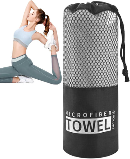 Quick Drying Beach Towel, Microfiber Sandproof Bath Towel, Ultra-Absorbent Workout Gear, Portable Fast-Dry Cloth for Fitness and Travel, 15.75x31.5 inches, Microfiber