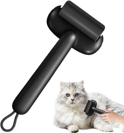Shedding Brush, Dematting Comb, Mat Detangling Remover Grooming Tool Stainless Steel, Ergonomic Abs Handle, Comfortable Grip for Dogs and Cats Matted Hair, 9,45 Inches