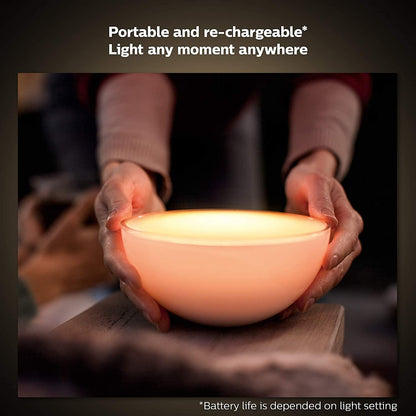 Philips Hue Go 2.0 White & Colour Ambiance Smart Portable Light with Bluetooth, Compatible with Alexa and Google Assistant