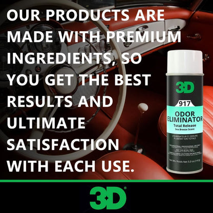 3D Odor Eliminator Total Release Fogger, Powerful Air Freshener and Odor Control, Aerosol Bomb Neutralizes Unwanted Smells in Home Office RV, Sea Breeze Scent, 5 oz