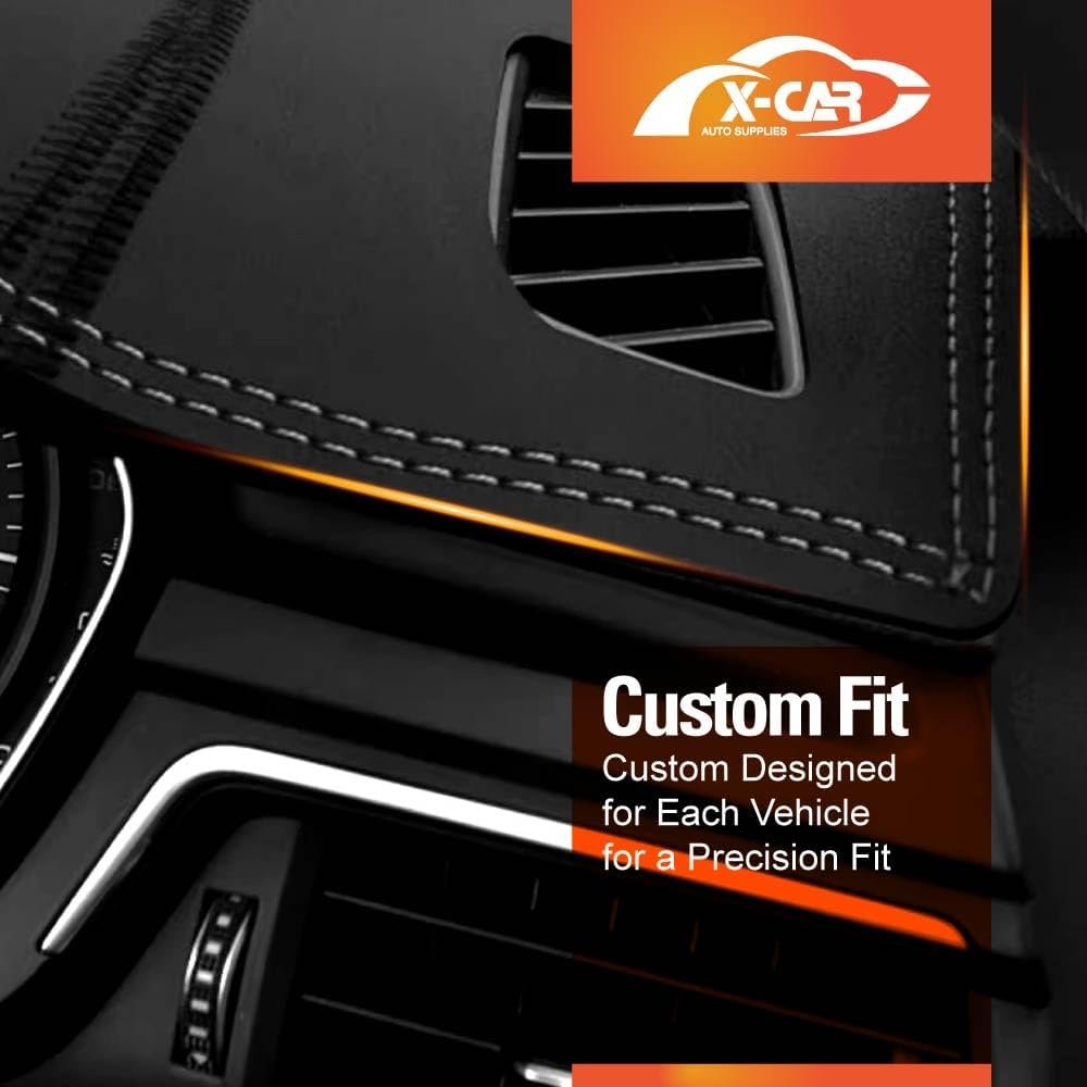 X-CAR Dash Mat for Kia Seltos 2022-2025 Non-Slip Microfiber Pad Cover Interior Accessories