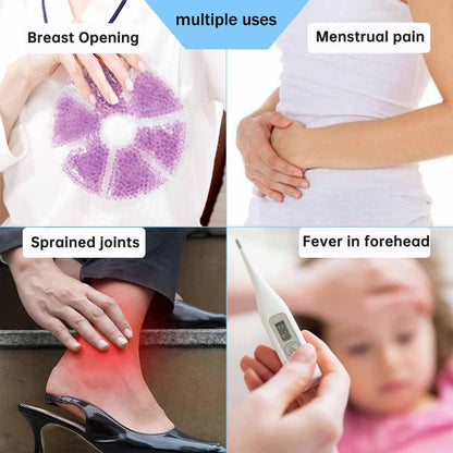 Roczential Breast Ice Pack, Hot and Cold Breast Therapy, for Breastfeeding, Pain After Breast Surgery, Nursing Pain Relief for Mastitis, Engorgement, Reusable, Freezable, Microwavable