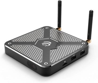 BuzzTV X5 AX-C 4K TV Box, 4GB DDR4 RAM, 128GB Expandable Storage, Dual-Band, V6 with Premium BT-400 Smart Remote Control