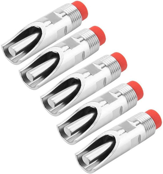 Water Nipple, 5Pcs Stainless Steel Automatic Drinking Feeder Red Duckbilled Poultry Watering System for Piglets Small Farm Animal Supplies