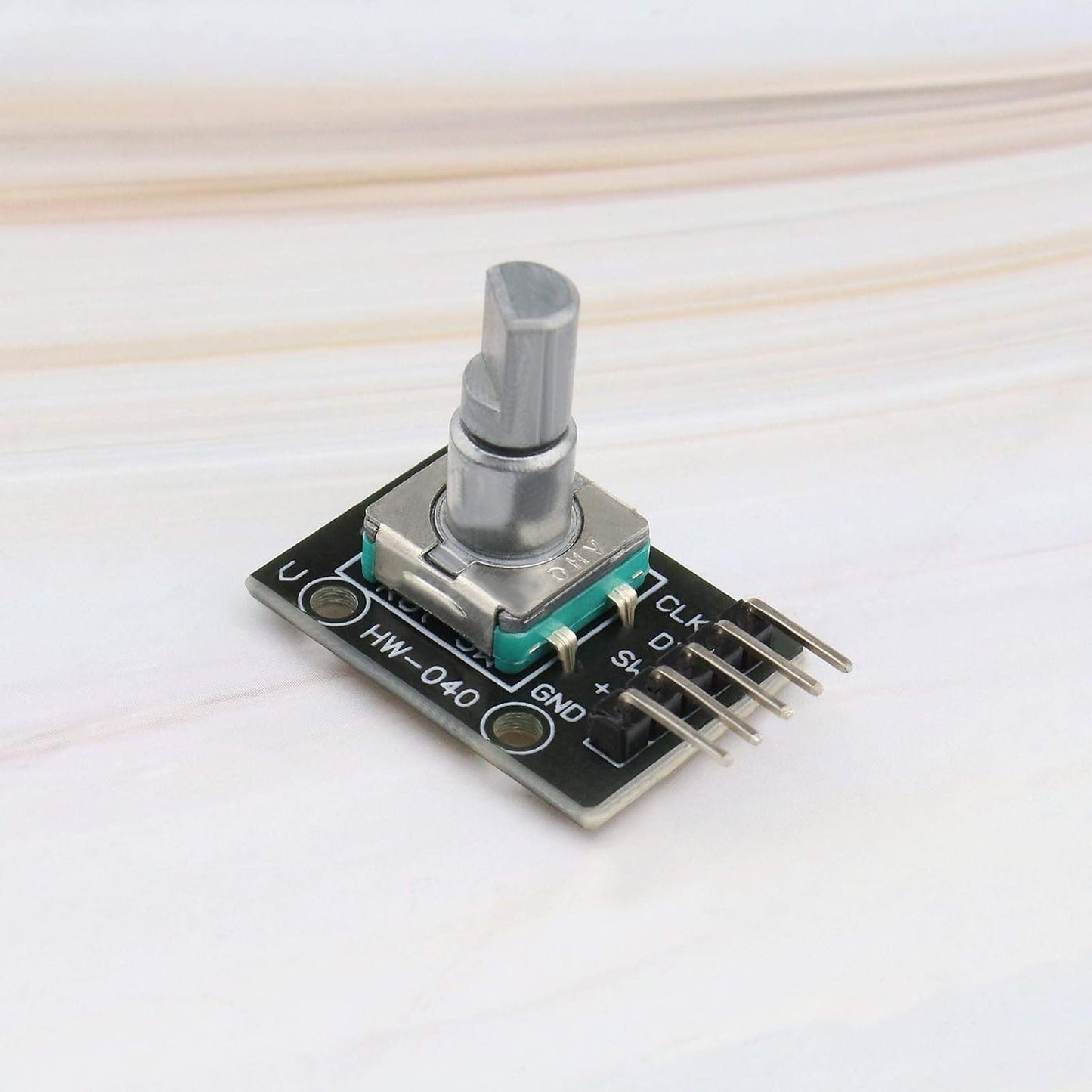 EMSea KY-040 360 Degree Rotary Encoder Module Brick Sensor Development Board with Knob Button Cap 5V 20 Pulse Circle 5 Pack
