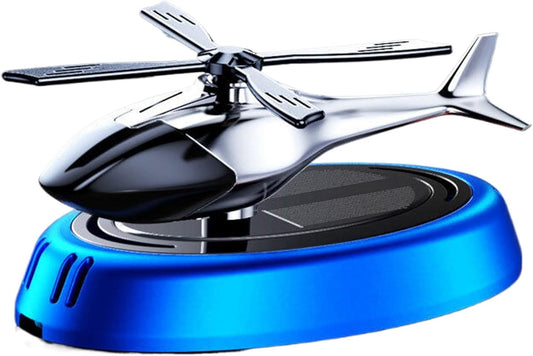 Car Helicopter Air Freshener Ornament，Fashion Automotive Interior Decoration Accessories Purifiers for Car and Home Aromatherapy Dashboard (Blue, One Size)