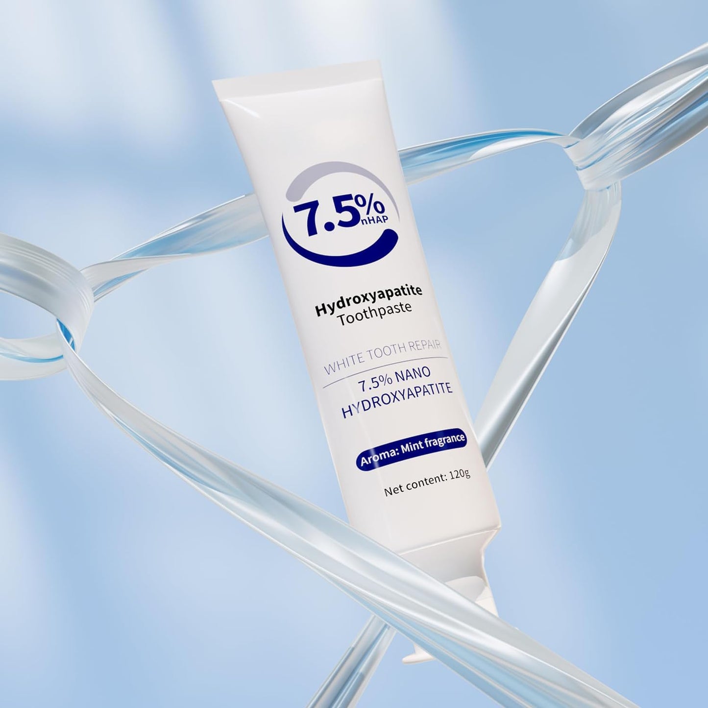 M-SDRWIKEY Hydroxyapatite Toothpaste,M-SDRWIKEY Toothpaste,Hydroxyapatite Toothpaste,Deep Cleaning Oral Care Toothpaste,Whitening Toothpaste,Enamel Protection & Whitening for Sensitive Teeth,120g (1)