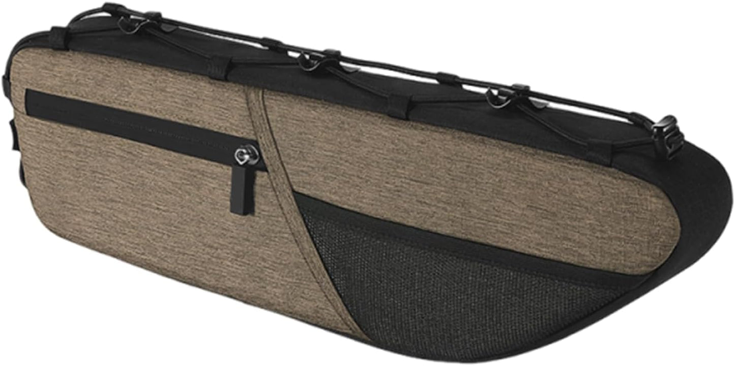 Bike Frame Bag, Large Capacity Cycling Pouch, Weatherproof Storage Bag, Sturdy Accessory, 15.75x4.33 inches Multipurpose Travel Commuting Adventure Gear for Outdoor Enthusiasts