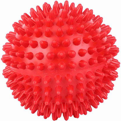 Fictory Red Spiked Massage Ball Muscle Relief Pain Recovery Portable Fitness Tool 3"