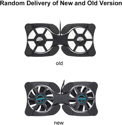 Mini Portable Folding Foldable USB Dual Fan Cooler Cooling Pad for PC Laptop Notebook 7 VCXN