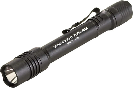 Streamlight 88033 ProTac 2AA 250 Lumen Professional Tactical Flashlight with High/Low/Strobe w/ 2 x AA Batteries - 250 Lumens