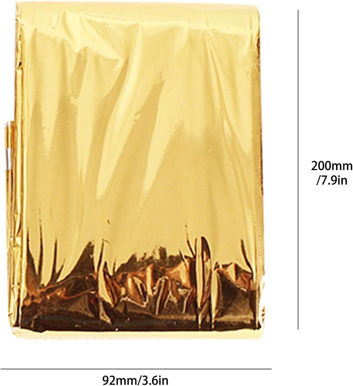 Emergency Blanket Survival Blanket Thermal Reflective Camping Blanket for Outdoor Emergency Rescue (gold-5pcs)