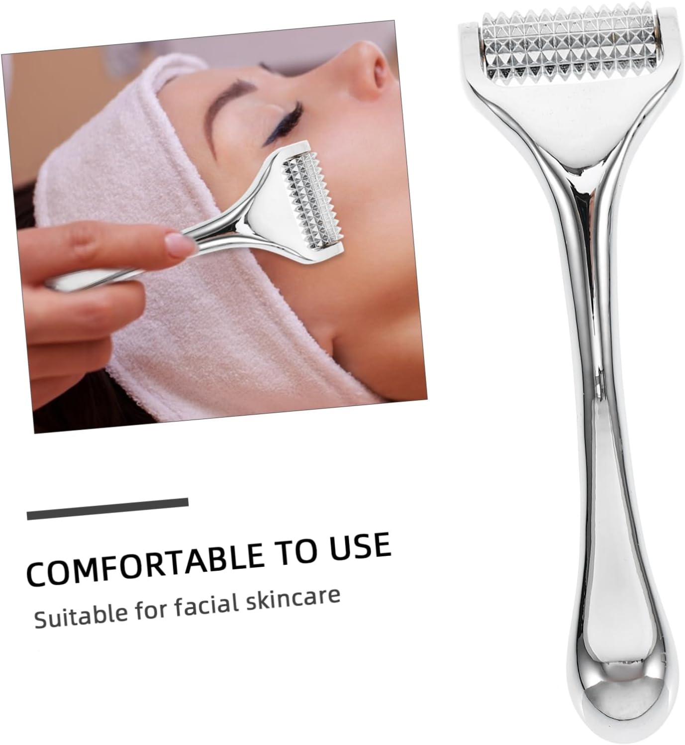 DRESSOOS 1pc Skin Care Pin Skin Care Massager Face Skin Care Tool Walker Zinc Alloy Beauty Device Wrinkle Removal