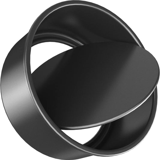 CHEFMADE Bakeware Round Cake Pan, 8-Inch with Removable Loose Bottom Quick Release Coating Chiffon Bakeware for Oven and Instant Pot Baking (Black)