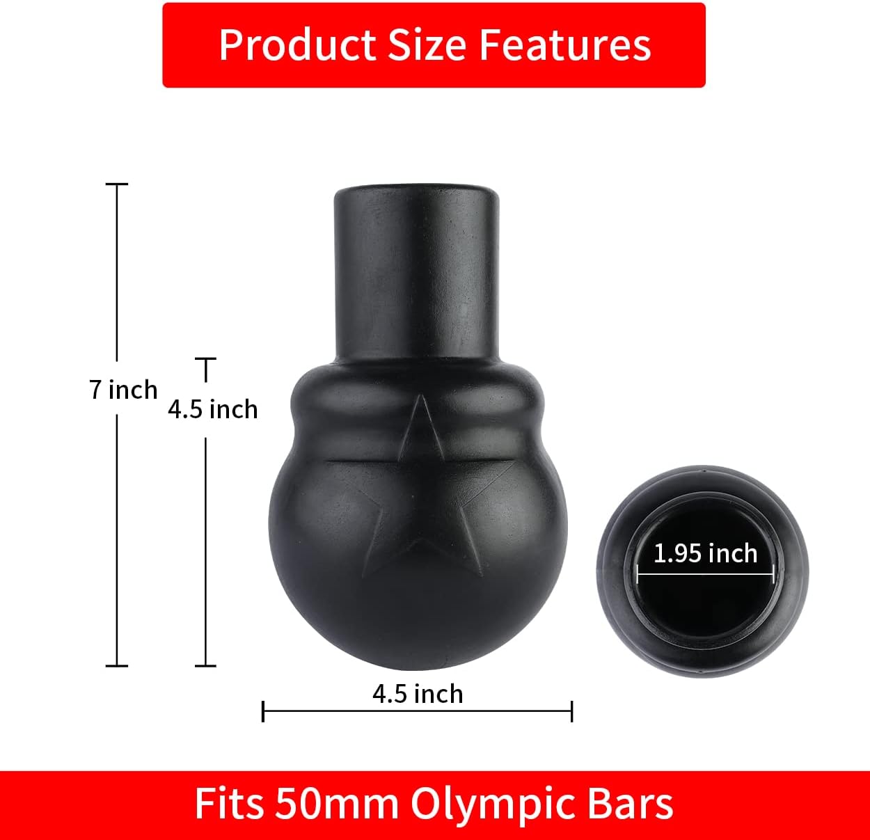 SEWD Landmine Attachment for Barbell by – Portable 2” Olympic Barbell Landmine Exercise Base for Presses, T Bar Row, Rotation, Split Squats and Home Gym Workouts