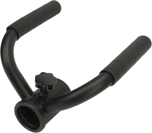T Bar Row Landmine Attachment, Weightlifting Landmine Handle, 2 Handles Metal Barbell Hand Grip, Lightweight Rowing Handle for Home, Gym, Back, Arm, Core Muscles Training