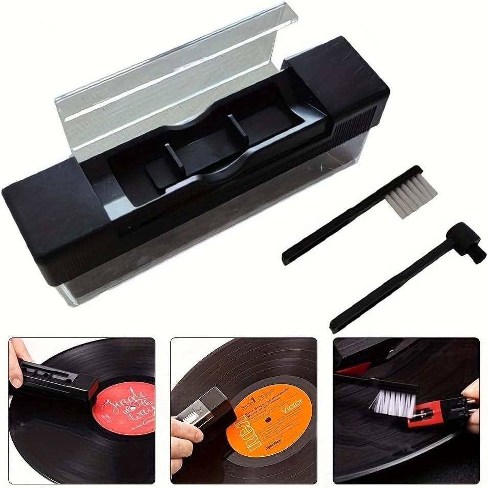 Record Cleaning Essentials - 3 pennelli in vinile per proteggere la tua collezione