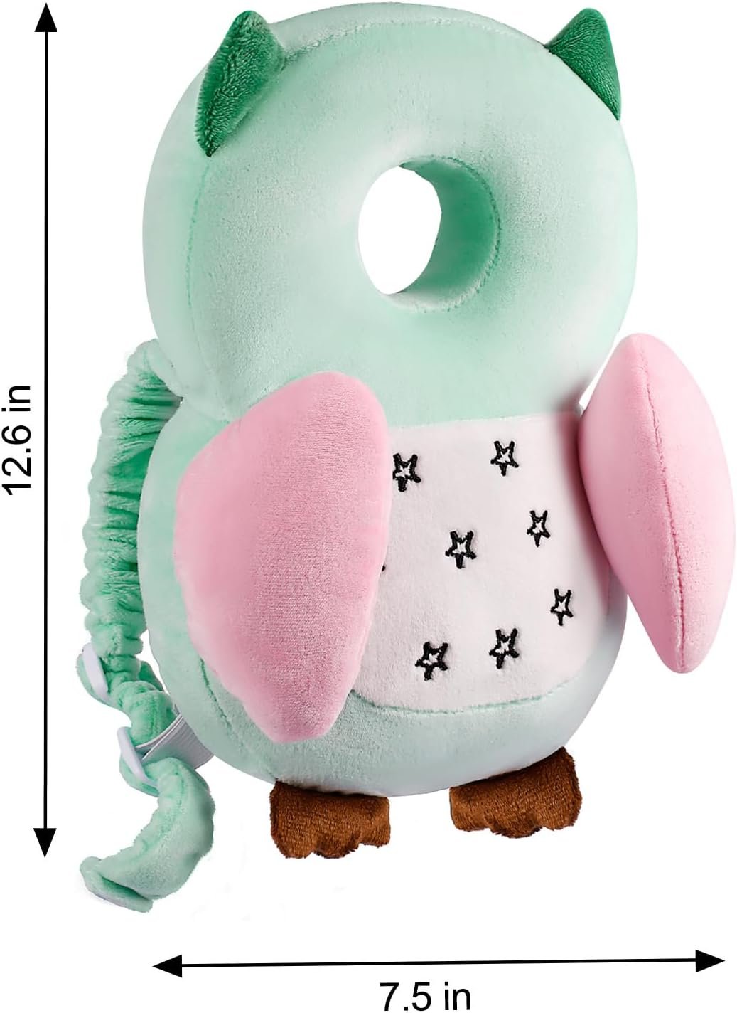 Mounting UP Baby Toddler Walker Head Protector Backpack Adjustable Wear Head Protection Safety Pad Backpack Baby Toddler & Walker Walking & Crawling Cute Owl MTY CA