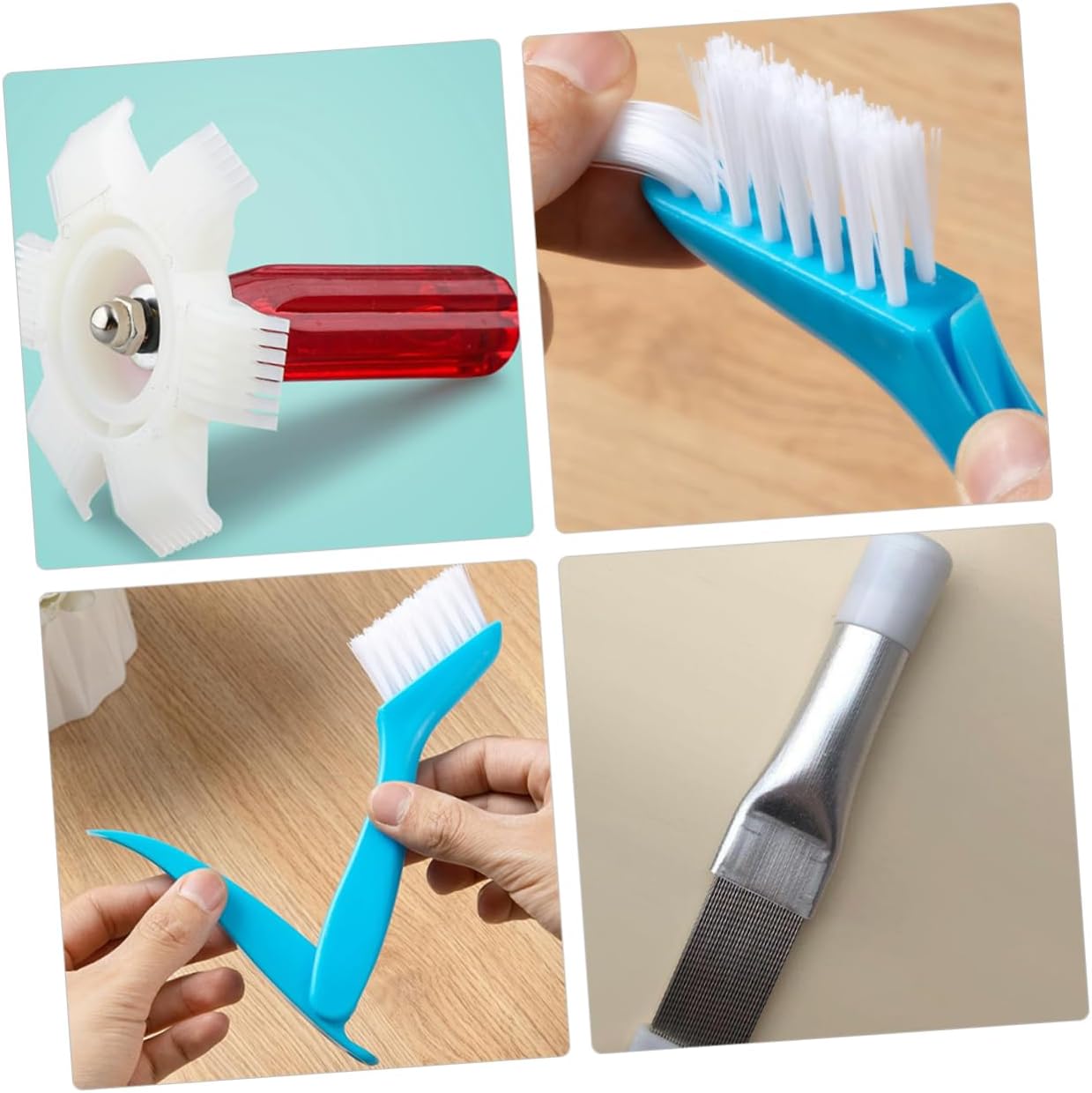 TINEASUR 1Set Air Conditioner Fin Combs Condenser Brushes Radiator Cleaners for Fin Combing Essential Tools for Maintenance and Cleaning