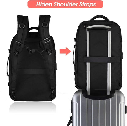 Asenlin 40L Travel Backpack ï¼Œ17 Inch Laptop Backpack Flight Approved Luggage Carry On Water Resistant Computer Backpack