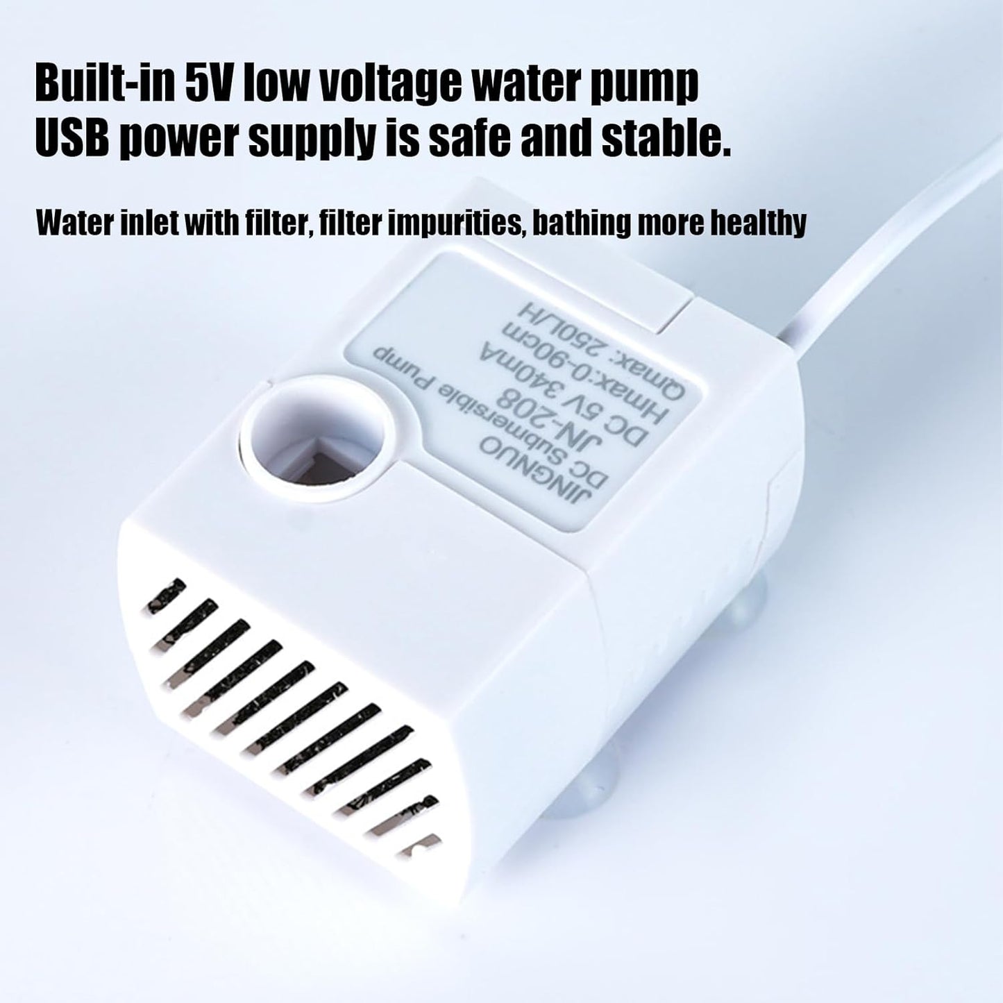 Automatic Water Circulation Parrot Shower, Electric Bird Bathtub, Multi-Purpose Bathing Station with Gentle Flow Peonies, Medium Parrots, Budgies, And Parakeets, 20.5cm Green White