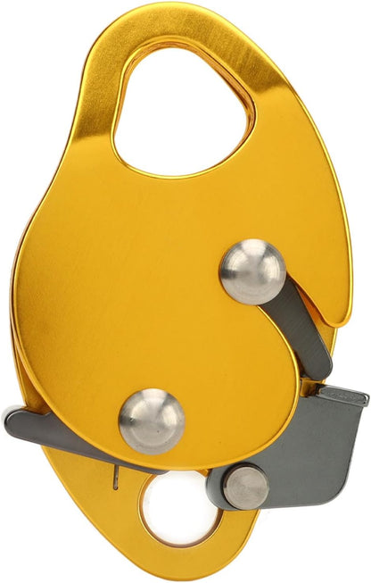 Vomeko Climbing Rope Grab, Climbing Fall Protection Belay Device, Aluminum Alloy Safety Climbing Grabbing Tool Mountaineering Self Locking Rope Grab Gear
