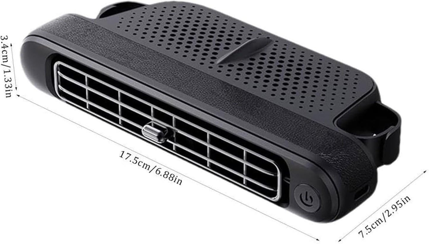 Car Seat Cooling Fan - USB Car Backseat Fan, Mini Cars Seat Electric Fans, 3 Adjustable Wind Speeds for Sedans, SUVs, RVs, and Mini Cars(#Black B)