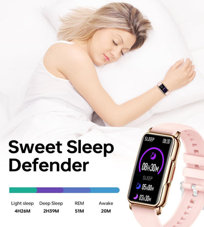 PLAZOR Smart Watches Fitness Tracker for Women(Pink) with 115 Sports Modes, 24/7 Heart Rate, Sleep Tracker, Smartwatches with Step Calorie Counter, IP67 Waterproof Watch for Andriod iOS