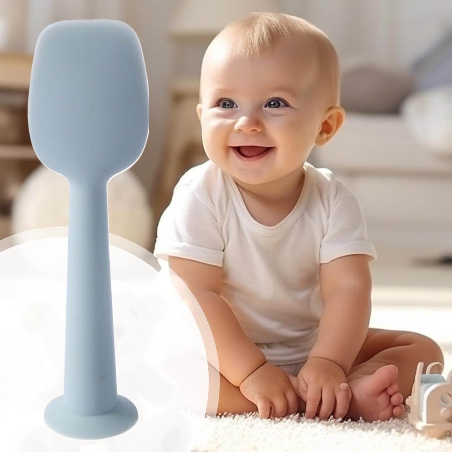Baby Diaper Cream Spatula,Baby Diaper Spatula With Suction Base | Silicone Soft Paste Applicator For Rash And Butt Care, Nursery Bath Wipe Friendly Tool