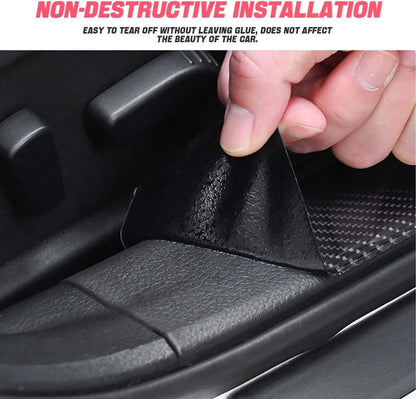 Car Door Entry Guard, Anti-Collision Adhensive Protector Tape, Scratch Cover for Car Door Sill, Rear Bumper, Handles, Fit for Most Cars, Vehicles, SUVs, Auto Exterior Accessories (2 x 394 inches)