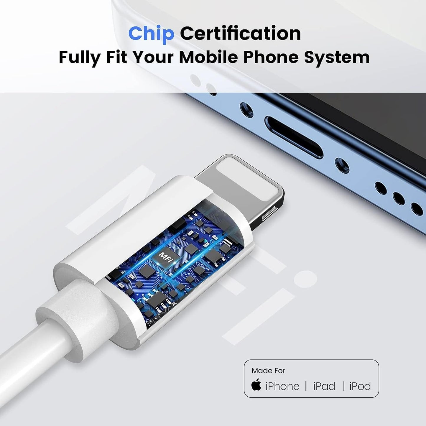 (Apple MFi Certified) iPhone AUX Cord for iPhone,Lightning to 3.5mm AUX Audio for Car Stereo Cable,Speaker,Headphone Jack Adapter Cable Compatible for iPhone 14/13/12/11/XR/X/8/7,Support All iOS-3.3ft