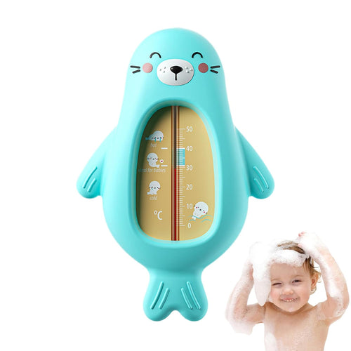 Baby Bath Temperature Toy, Cartoon Bath Temp Measuring Tool, Safety Water Gauge, Toddler Bathtub Thermometer, Fun and Accurate Shower Plaything for Babies, Kids, 5.91 x 4.02 Inch