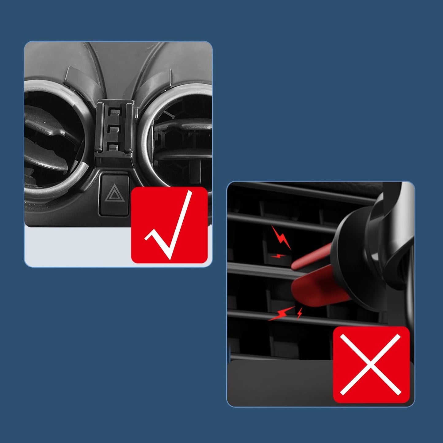 Autophoton Phone Holder For Qashqai J10 2006-2013 Cell Phone Holder with Air Vent Clip (Black)