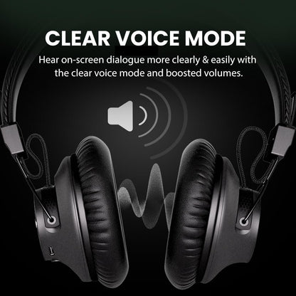 Avantree HT5009 Plus – Wireless TV Headphones for Watching with Transmitter & Charging Dock, Pass-Through, Bluetooth 5.3, Clear Voice Mode for Seniors, 50hr Playtime