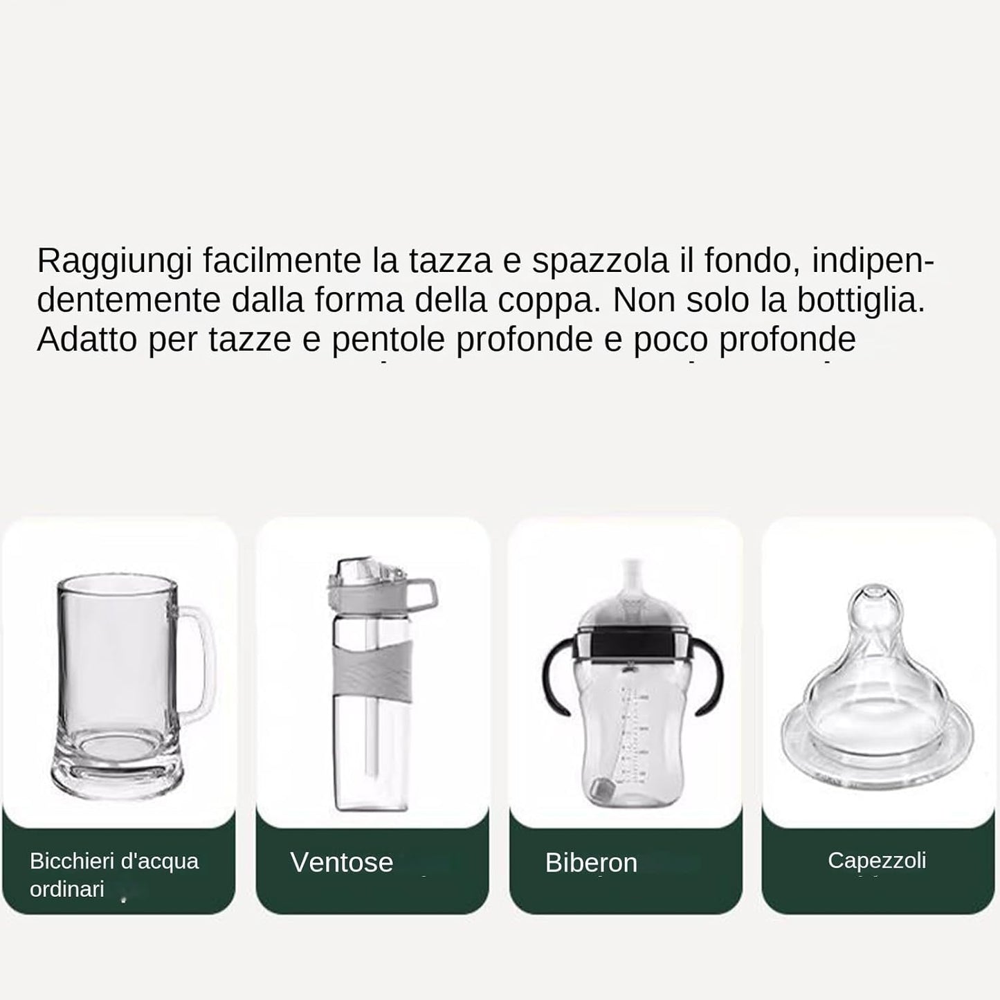 Electric Bottle Cleaner Brush, Waterproof Rechargeable Cleaning Brushes for Baby Bottles, Pump Parts, Teapots, Electric Cup Cleaners Tool, Efficient MultiSurface Scrubber