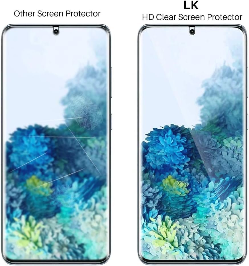 LK 3 Pack Screen Protector for Samsung Galaxy S20 / Galaxy S20 5G 6.2 inch, New Version, Full Coverage, Case Friendly, HD Clear Flexible TPU film