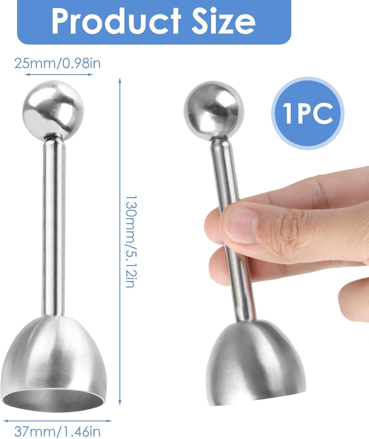 Soft Hard Boiled Egg Topper Stainless Steel Metal Egg Scissors, Egg Topper Shell Remover Egg Opener Kitchen Gadget for Raw or Soft Hard Boiled Egg Peeler for Breakfast Kitchen Tool Egg Cutter Topper