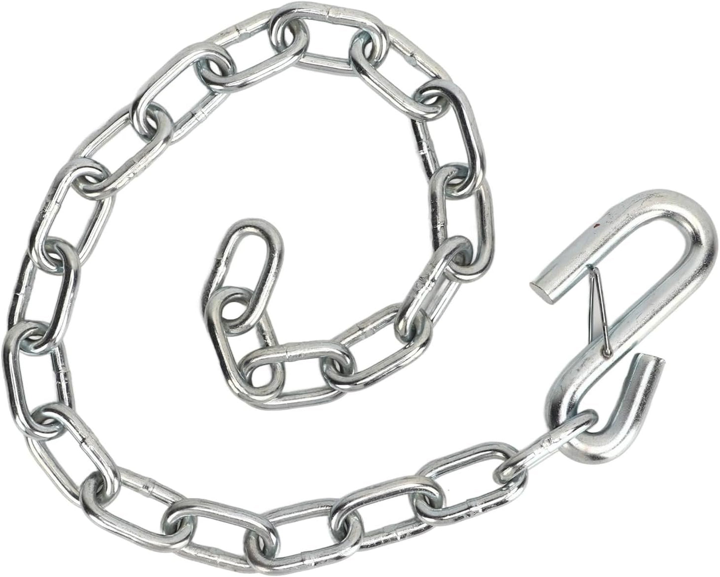 Trailer Security Wire - Corde di sicurezza, 3500 lbs, lunghezza di uscita anti-catena, lunghezza 77 cm, carburatore di ferro, adatto per roulotte, camper, fissaggio rapido