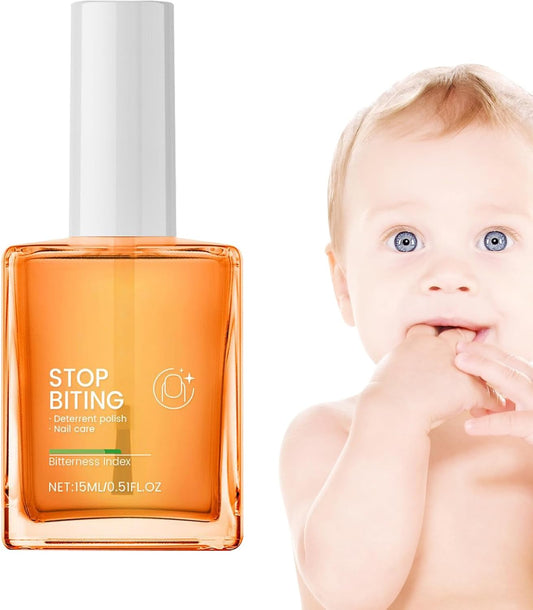 Kids Anti Nail Biting, Portable Antis Nail sBiting Polish, No Bite Strengthener, Hydrating Care Oil, Thumb Sucking Prevention, 1 Bottle, For Adults Babies Hand Protection