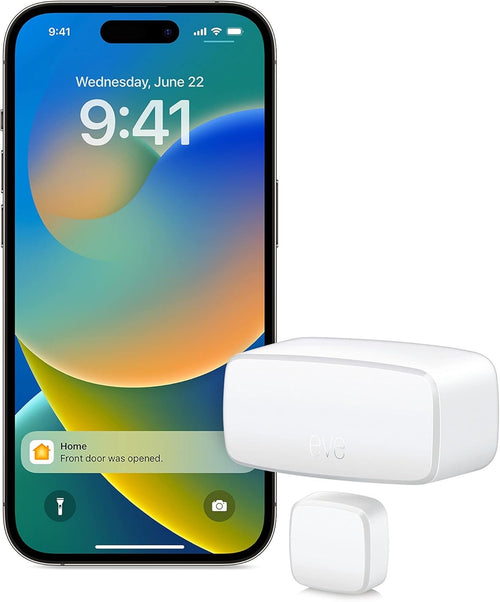 Eve Door & Window (Matter) â€“ Smart Contact Sensor for Doors & Windows, Automatic Control of Accessories, Matter & Thread, Apple Home, Alexa, Google Home, SmartThings, Requires Thread Border Router