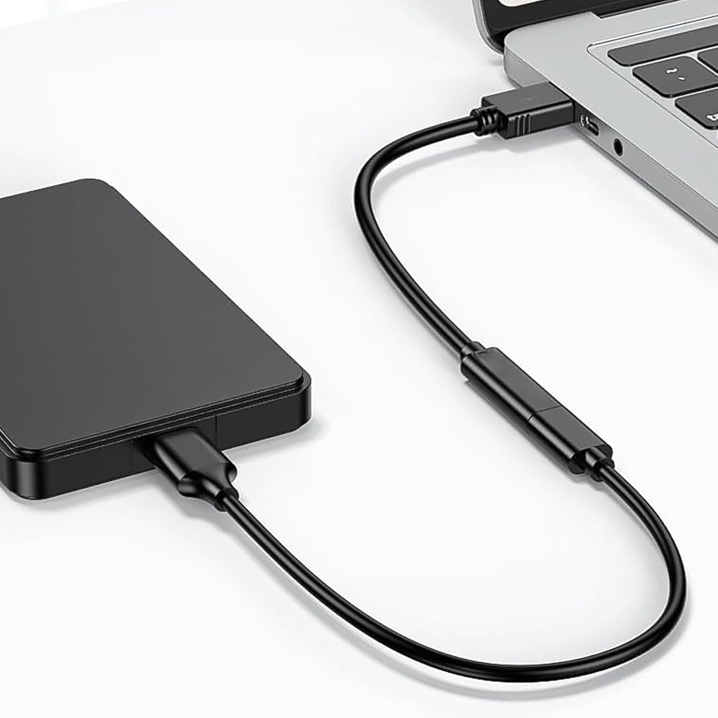 tunghey USB Male to USB C Female Cable, USB 3.0 Type A Male to USB 3.0 Type C Female Connector Converter Adapter for Laptop, PC, Flash Disk, Quest Link, Charger (1.5M)