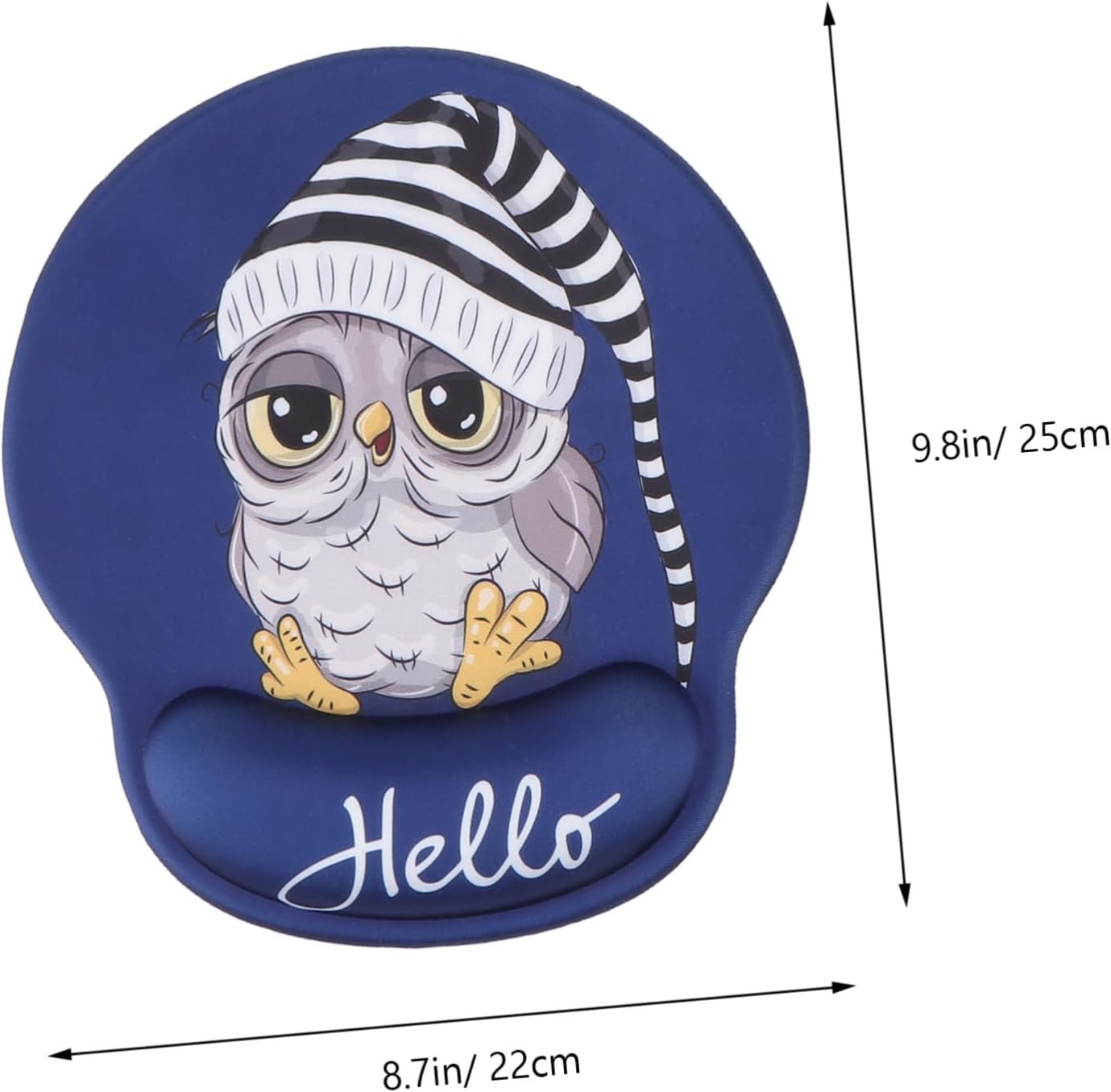 GRIRIW Essential Keyboard Wrist Support Mouse Mat Set Ergonomic Mouse Pad Memory Compact Size