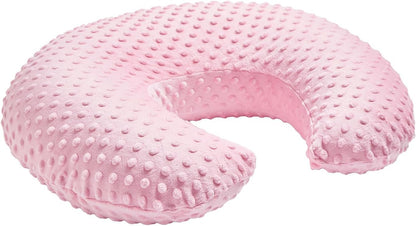 ESEN Baby Nursing Pillow and Body Positioner for Breast Feeding and Bottle Feeding, Ultra Soft Baby Breastfeeding Pillows with Removable Nursing Pillow Cover for More Support for Mom and Baby (Pink)