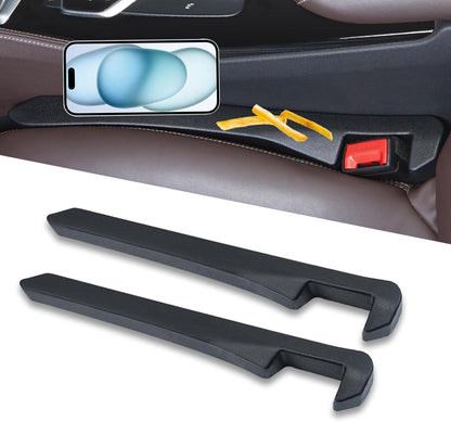 Homaupt Car Seat Gap Filler, 2 Pack PU Leather Fill The Gap Between Seat and Center Console, Seat Crevice Blocker Stop Things from Dropping, Universal Vehicle Interior Accessories for Car SUV Truck