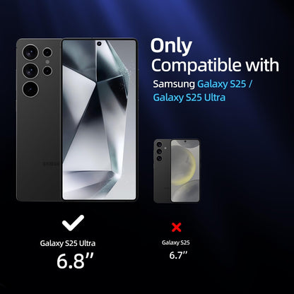 X-it for S25 Ultra Screen Protector [Non-Glass] Auto Alignment, Bubble-Free, Fingerprint ID Support,Case Friendly