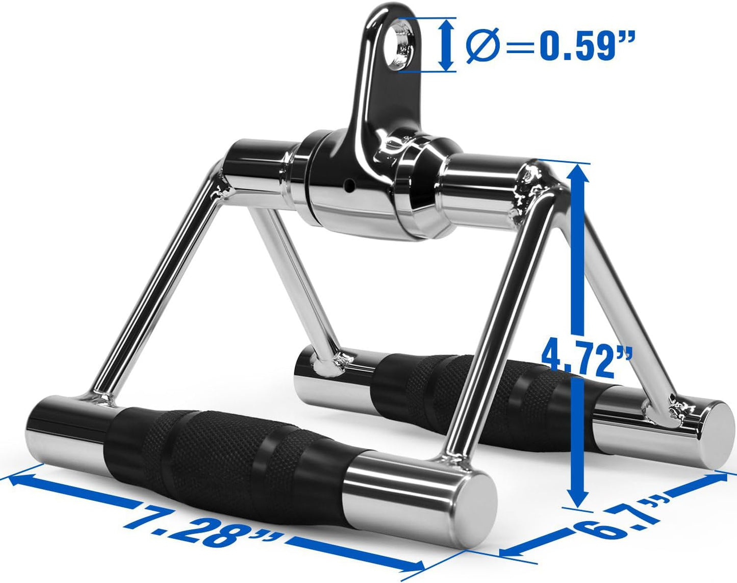 Yes4All Double D Row Handle Cable Attachment, Combo Tricep Pulldown Rope, Cable Machine Accessories for Home Gym