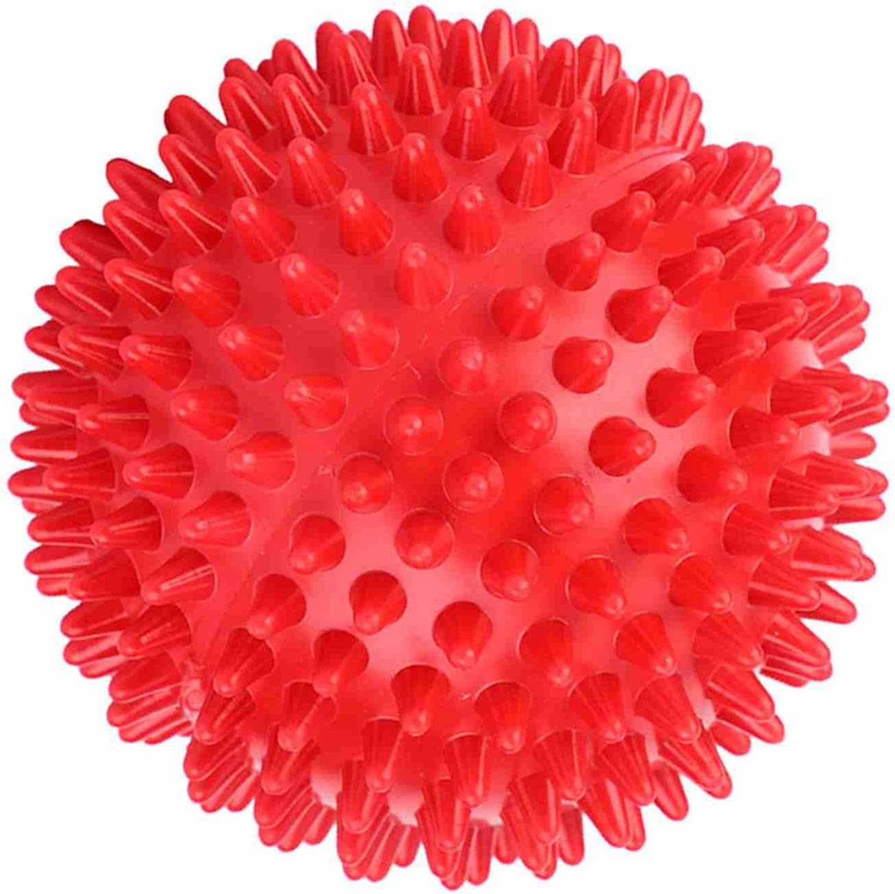 Fictory Red Spiked Massage Ball Muscle Relief Pain Recovery Portable Fitness Tool 3"