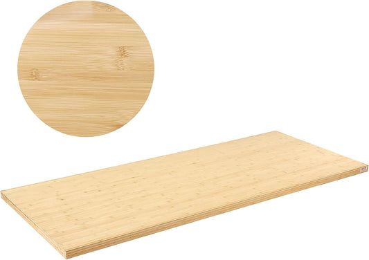 VEVOR Bamboo Table Top, 70.9" x 29" x 1.5", 330 lbs Load Capacity, Universal Solid One-Piece Bamboo Desktop for Height Adjustable Electric Standing Desk Frame, Rectangular Countertop for Home & Office